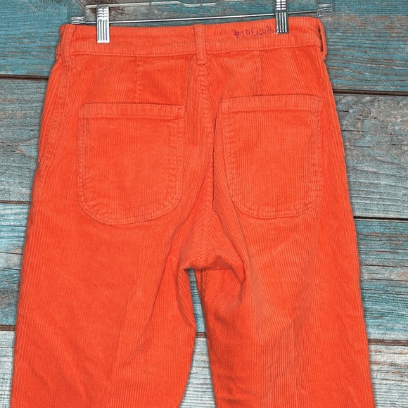 Vilagallo Orange Women’s Pants Wide Leg Button Size 42 10 - Picture 7 of 10